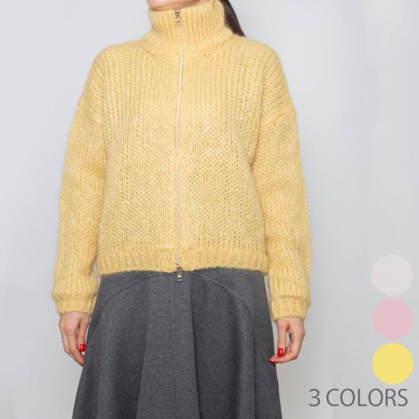 HERNOヘルノ MC00024DR OVERT KNIT ニットジップブルゾン
