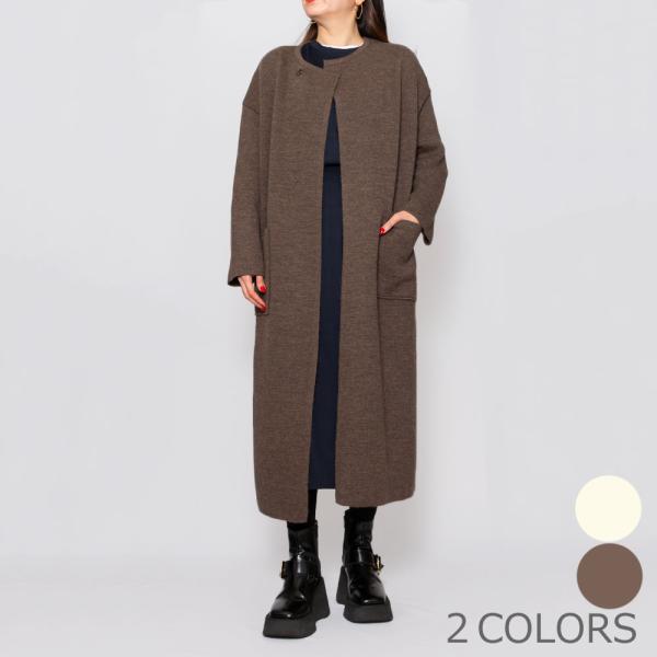 ma'ry'yaマリア YHK053 ミラノリブ ニットロングコート レディース 正規品ならビリエッ...