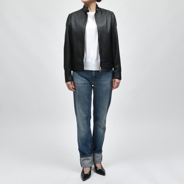 EMMETIエンメティ <br>JURI DONNA SP ラムナッパレザーシングルライダース 24...