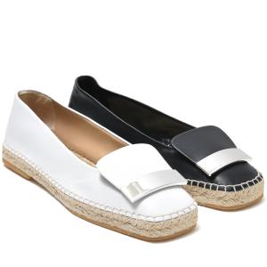 Sergio Rossiセルジオ ロッシ SR1 ESPADRILLAS ナッパレザー バレエシューズ レディース 正規品ならビリエッタ。送料無料｜biglietta