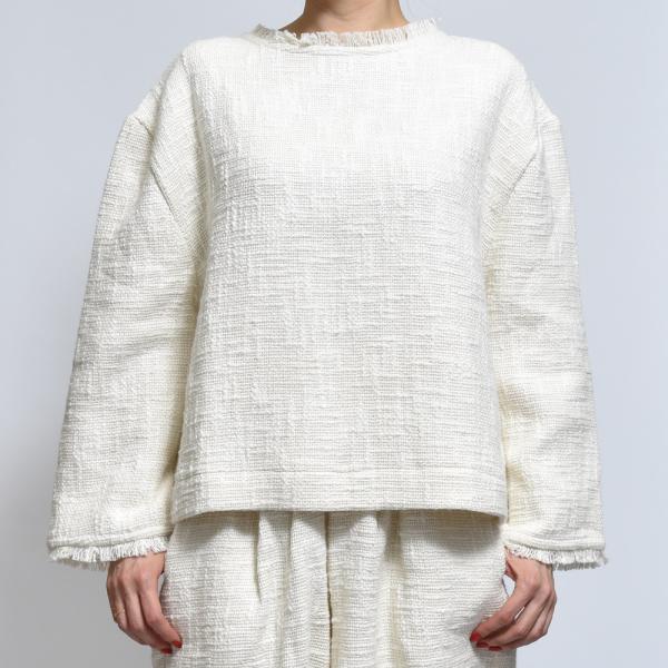 A PERFECT NOMADア パーフェクト ノマ J-SWEATER コットン ブラウス レディ...