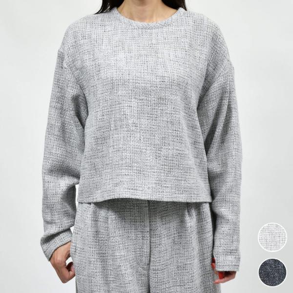 AMBELL（アンベル）00126 ツイードクルーネックロングスリーブ 26052000163 【S...