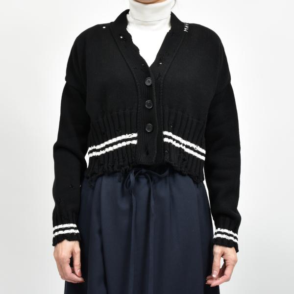 MARNI（マルニ）<br>CDMD0223Q0ダメージショートカーディガン26052001138