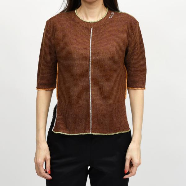 MARNI（マルニ）<br> GCMD0641EQ UFL101 パイピングリネンニット 26061...