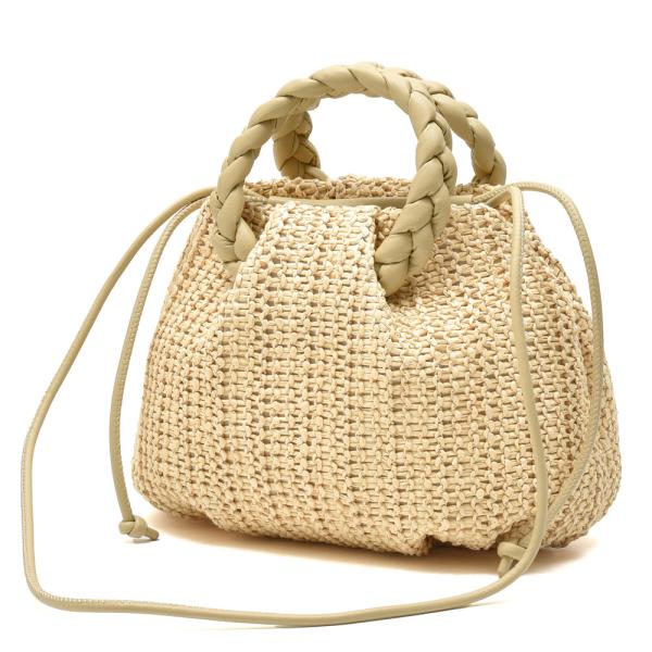 HEREU（へリュー）<br>HE2518001400 ボンボンMラフィア クロスボディバッグ284...