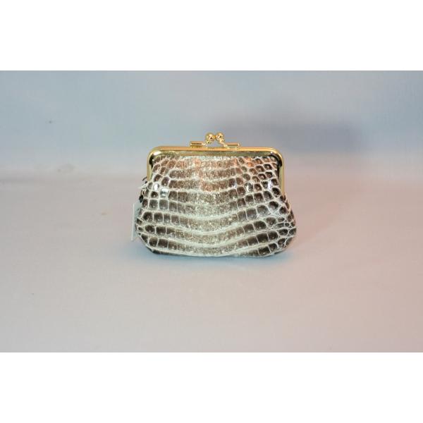 クロコダイル　ヒマラヤ　ガマ口小銭入れ　日本製　人気商品