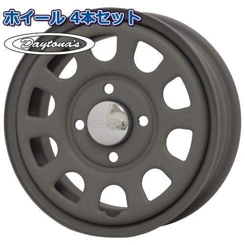 ホイール4本セット DAYTONA'S デイトナ G2 マットグレー 12インチ 4.0J 4穴10...
