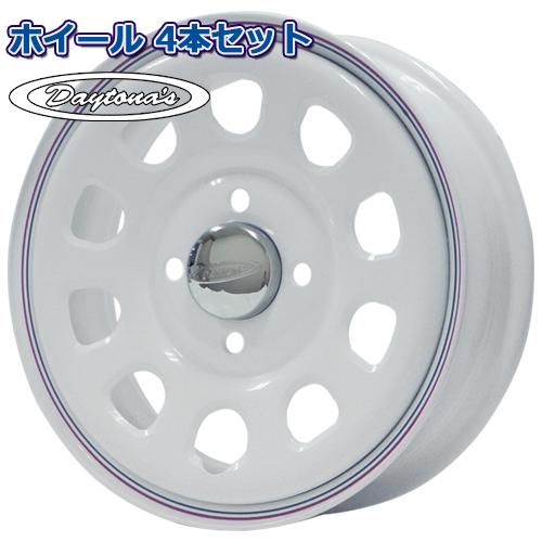 ホイール4本セット DAYTONA'S デイトナ G2 ホワイト 14インチ 5.0J 4穴100 ...