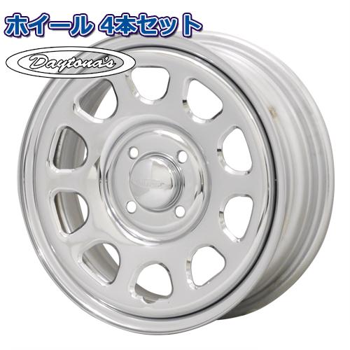 ホイール4本セット DAYTONA'S デイトナ G2 クローム 14インチ 5.0J 4穴100 ...