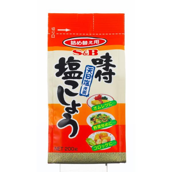 S&amp;B 袋入り味付塩こしょう 200g×10個