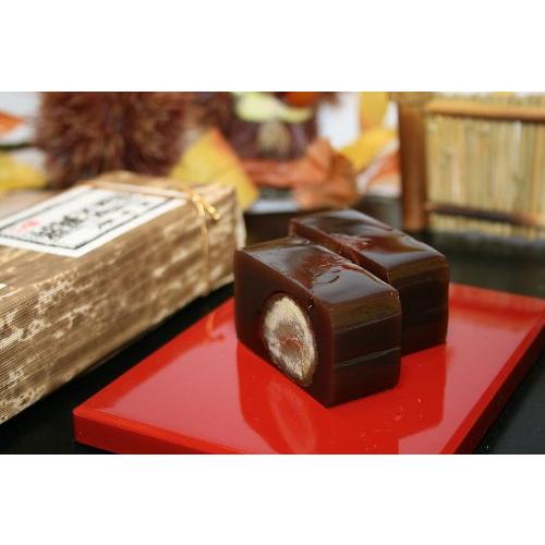 郷菓心むら山【手作り】自家製高級栗羊羹(マロングラッセ使用) ようかん　国産小豆　栗ようかん