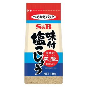 S&amp;B 袋入り味付塩こしょう 赤穂の天塩使用 180g×6個