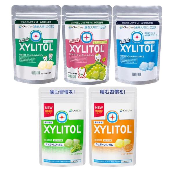オーラルケア キシリトール ラミチャックガム 35g ×5袋 アソート(各味1袋ずつ)
