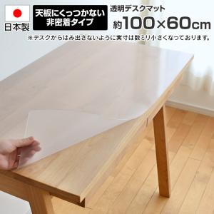 デスクマット 透明 約 105×55cm 幅105cmデスク対応 長方形 厚さ1mm 非