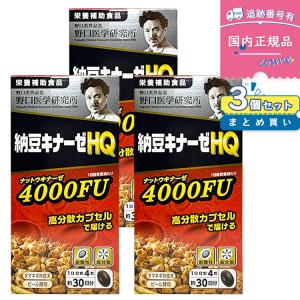 野口医学研究所 納豆キナーゼ (240mg×60粒) ×3個セット 約30日分 栄養