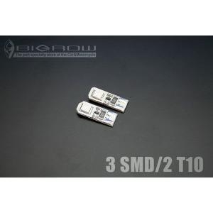 LED T10 2SMD 両面発光 キャンセラー内蔵 （白・オレンジ） 送料無料