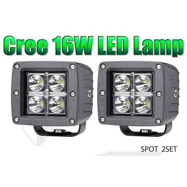 LEDフォグランプ LEDランプ（2個set）cree LED  コンパクト キューブランプ スポッ...