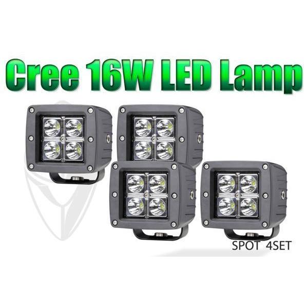 LEDフォグランプ LEDランプ（4個set）cree LED コンパクト キューブランプ スポット...