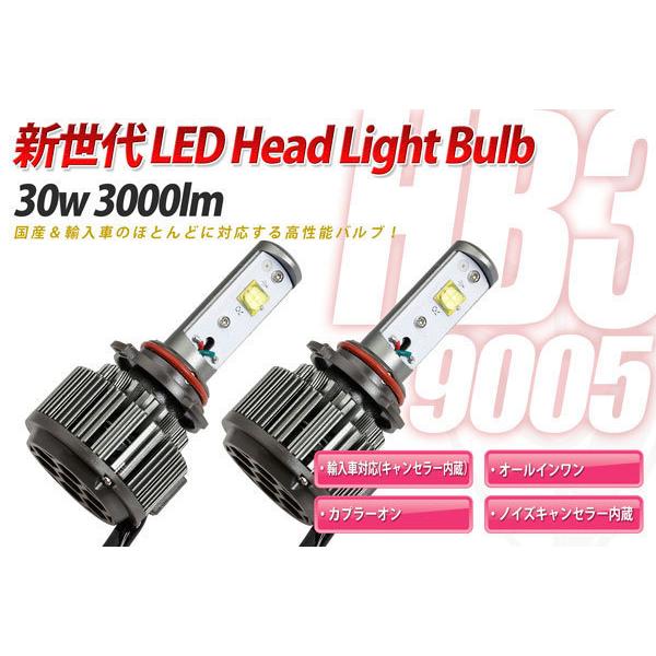LED HB3(9005) 30w LEDヘッドランプバルブ LEDフォグランプバルブ(12V・24...