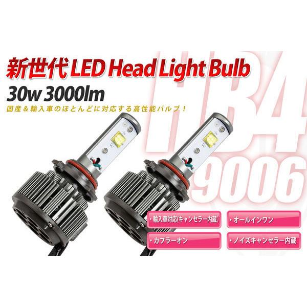 LED HB4(9006) 30w LEDヘッドランプバルブ LEDフォグランプバルブ(12V・24...