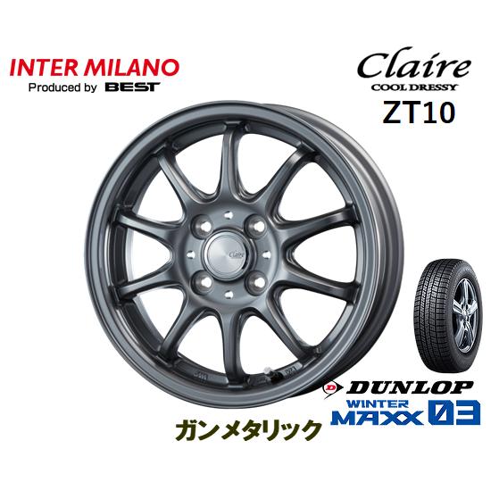 ダンロップ WINTER MAXX 03 165/50R15 73Q &amp; BEST CLAIRE Z...