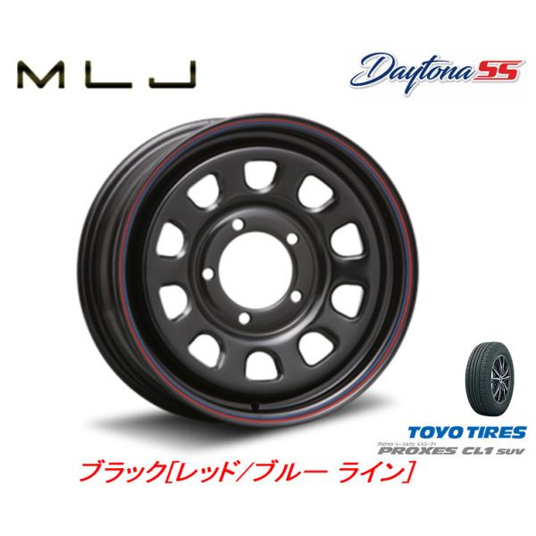 MLJ DAYTONA SS デイトナ エスエス ジムニー O/F付 6.0J-16 ±0 5H13...