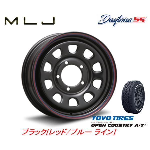 MLJ DAYTONA SS デイトナ エスエス ジムニー O/F付 6.0J-16 ±0 5H13...