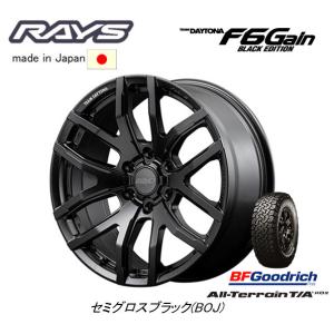 RAYS TEAM DAYTONA レイズ デイトナ F6 Gain BLACK EDITION 8.5J-20 +22 6H139.7 セミグロスブラック & BFGoodrich All-Terrain T/A KO2 285/55R20｜bigrun-ichige-store2