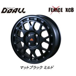 DOALL Fenice X XC8 ドゥオール フェニーチェ クロス エックスシー エイト 6.0J-15 +42 4H100 マットブラックミルド お得な４本セット 送料無料｜bigrun-ichige-store2