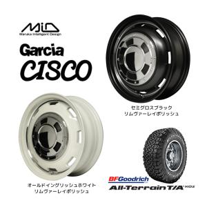 マルカサービス MiD Garcia CISCO ガルシア シスコ ジムニーシエラ 6.0J-16 -5 5H139.7 選べるホイールカラー & BFGoodrich All-Terrain T/A KO2 215/70R16｜bigrun-ichige-store2