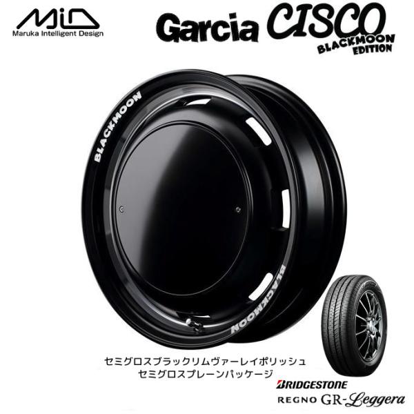 MiD ガルシアシスコ BLACK MOON EDITION 4.5J-14 +45 4H100 セ...