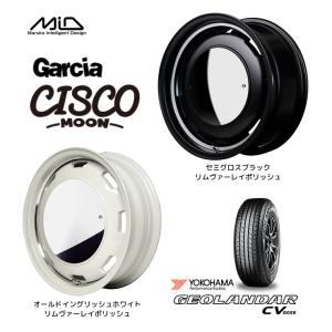 マルカサービス Garcia CISCO MOON ガルシア シスコ ムーン ジムニー 5.5J-16 +20 5H139.7 選べるカラー & ヨコハマ ジオランダー CV G058 175/80R16｜bigrun-ichige-store2