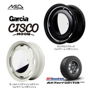 マルカサービス Garcia CISCO MOON ガルシア シスコ ムーン ジムニーシエラ 6.0J-16 -5 5H139.7 選べるカラー & BFGoodrich All-Terrain T/A KO2 215/65R16｜bigrun-ichige-store2