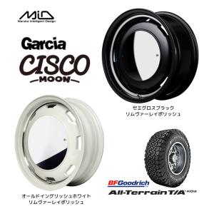 マルカサービス Garcia CISCO MOON ガルシア シスコ ムーン ジムニーシエラ 6.0J-16 -5 5H139.7 選べるカラー & BFGoodrich All-Terrain T/A KO2 225/70R16｜bigrun-ichige-store2