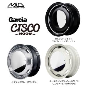 マルカサービス MiD Garcia CISCO MOON ガルシア シスコ ムーン 軽自動車 4.5J-15 +45 4H100 選べるホイールカラー お得な４本セット 送料無料｜bigrun-ichige-store2