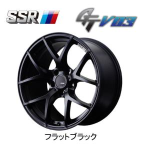 SSR SSR GTV03 18インチ 7.5J +43 5-114.3 フラットブラック4本で送料