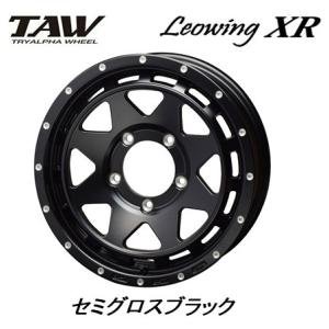 トライアルファ TAW Leowing XR レオウイング クロス ジムニー 5.5J-16 +20 5H139.7 セミグロスブラック お得な４本SET 送料無料｜bigrun-ichige-store2