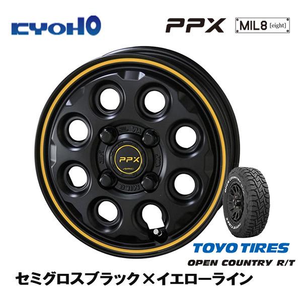 KYOHO PPX MIL:8 ミルエイト 軽自動車 4.5J-15 +45 4H100 セミグロス...