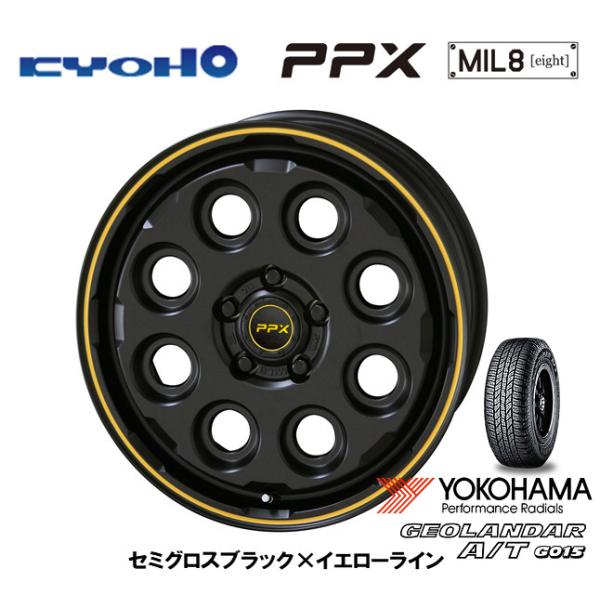 KYOHO PPX MIL:8 ミルエイト 7.0J-17 +38 5H114.3 セミグロスブラッ...