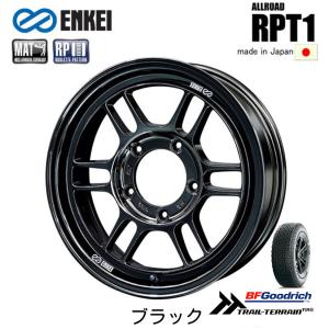 ENKEI ALLROAD エンケイ オールロード RPT1 ジムニー シエラ 6.0J-16 ±0 5H139.7 ブラック 軽量 日本製 & BFGoodrich Trail-Terrain T/A 225/75R16｜bigrun-ichige-store2