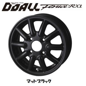 DOALL Fenice RX1 ドゥオール フェニーチェ アールエックス ワン 軽トラック 軽バン 4.0J-12 +43 4H100 マットブラックの商品画像