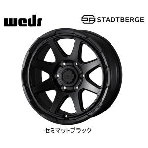 WEDS ウェッズ アドベンチャー STADTBERGE スタットベルク 200系 ハイエース 6.0J-15 +33 6H139.7 セミマットブラック ４本セット 送料無料｜bigrun-ichige-store2