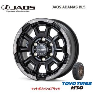 JAOS ADAMAS BL5 ジャオス アダマス bl5 200系 ハイエース 6.5J-16 +38 6H139.7 マットポリッシュブラック & トーヨー H30 215/65R16C 109/107R｜bigrun-ichige-store