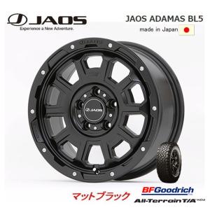 JAOS ADAMAS BL5 ジャオス アダマス ビーエルファイブ 7.0J-16 +40/+30 5H114.3 マットブラック 日本製 & BFGoodrich All-Terrain T/A KO2 215/70R16｜bigrun-ichige-store