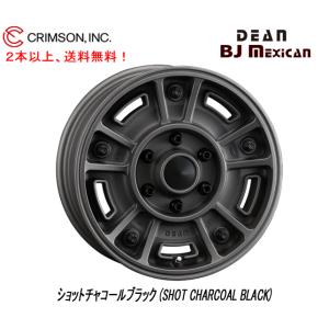 CRIMSON DEAN BJ MEXICAN ディーン バハ メキシカン 90プラドナロー 6.5J-16 +25 6H139.7 ショットチャコールブラック １本価格 ２本以上ご注文にて送料無料｜bigrun-ichige-store