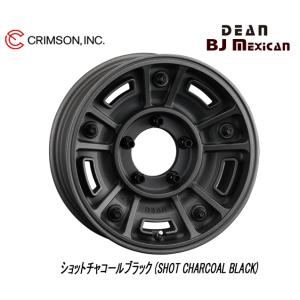 CRIMSON DEAN BJ MEXICAN クリムソン ディーン バハ メキシカン ジムニー シエラ 6.0J-16 -5 5H139.7 ショットチャコールブラック ４本セット 送料無料｜bigrun-ichige-store