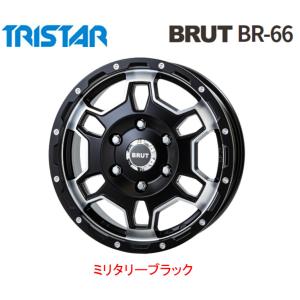 トライスター BRUT BR-66 ブルート br66 200系 ハイエース 6.5J-16 +38 6H139.7 ミリタリーブラック お得な４本セット 送料無料｜bigrun-ichige-store