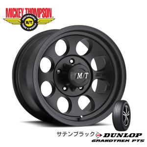 MICKEY THOMPSON CLASSIC III ミッキートンプソン クラシック スリー 9.0J-17 -12 5H127 サテンブラック & ダンロップ グラントレック PT5 265/70R17｜bigrun-ichige-store