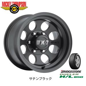 MICKEY THOMPSON CLASSIC III ミッキートンプソン クラシック スリー 8.0J-16 ±0 6H139.7 サテンブラック & ブリヂストン デューラー H/L 850 265/70R16｜bigrun-ichige-store