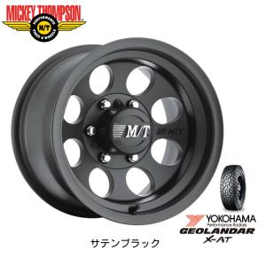 MICKEY THOMPSON CLASSIC III ミッキートンプソン クラシック スリー 8.0J-16 ±0 6H139.7 サテンブラック & ヨコハマ ジオランダー X-A/T G016 265/70R16｜bigrun-ichige-store